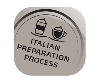 Itališkas paruošimo procesas suteikia Jums galimybę pajusti autntišką skonį, dėka tinkama tvarka sudedamų ingredientų - tiksliai pagal Itališką receptą. Taigi ruošiant „Latte Macchiato“, „Espresso“ supilama po pieno putų, o ruošiant „Cappuccino“
ingredientai dedami atvirkštine tvarka. Itališkas paruošimo procesas suteikia Jums galimybę pajusti autntišką skonį, dėka tinkama tvarka sudedamų ingredientų - tiksliai pagal Itališką receptą. Taigi ruošiant „Latte Macchiato“, „Espresso“ supilama po pieno putų, o ruošiant „Cappuccino“
ingredientai dedami atvirkštine tvarka.